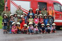 Besuch des Kindergartens&#13; am Montag,  9. Juli 2012