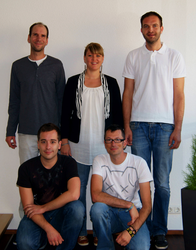Das Team von Emo Productions: Daniel Fammler, Bianca Vesely, Thomas Luschner, Manfred Buchwald, Gunther Marks am Mittwoch, 20. November 2013
