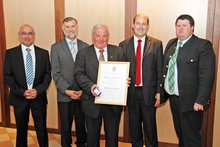 Altbürgermeister Franz Sieberer ist Ehrenbürger von Frankenburg am Mittwoch, 11. Juni 2014