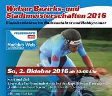 Welser Stadt- und Bezirksmeisterschaften 2016 am Samstag,  8. Oktober 2016